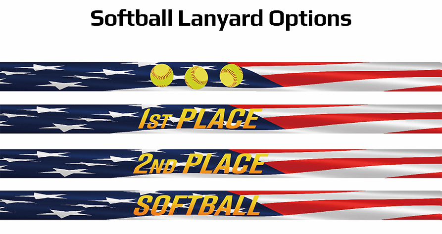 Infiniti Pins Softball Lanyard Options