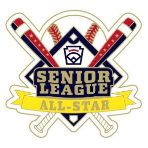 all star senior league baseball pin